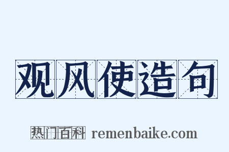 观风使造句是什么意思的图片